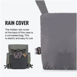 Paquete de pecho con arnés Binocular, estuche Bino de camuflaje ajusta