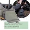 Paquete de pecho con arnés Binocular, estuche Bino de camuflaje ajusta