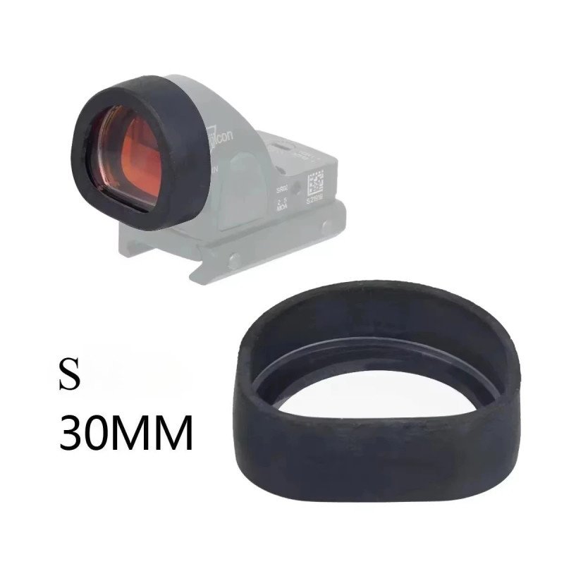 Protector de tapa de cubierta de lente de goma táctica para luz de arm