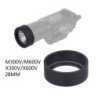 Protector de tapa de cubierta de lente de goma táctica para luz de arm