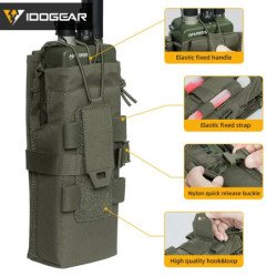 IDOGEAR bolsa de Radio táctica para PRC148/152 Walkie Talkies soporte
