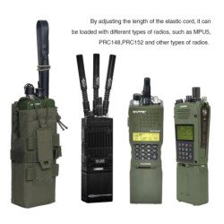 IDOGEAR bolsa de Radio táctica para PRC148/152 Walkie Talkies soporte