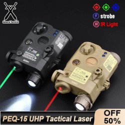 WADSN táctico Airsoft UHP AN PEQ 15 PEQ-15 LA5C punto rojo verde azul