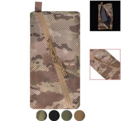 Organizador de malla de camuflaje de 6x12 pulgadas, bolsa de almacenam