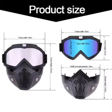 Máscara táctica de Paintball de tiro negro a prueba de explosiones caz