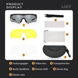 Gafas tácticas militares CS gafas de tiro a prueba de viento, lentes g