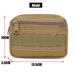 Paquete EDC militar de doble capa para hombre, cinturón táctico Molle,