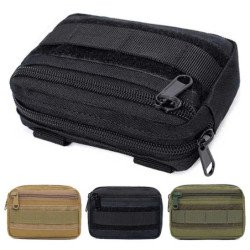 Paquete EDC militar de doble capa para hombre, cinturón táctico Molle,