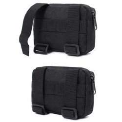 Paquete EDC militar de doble capa para hombre, cinturón táctico Molle,