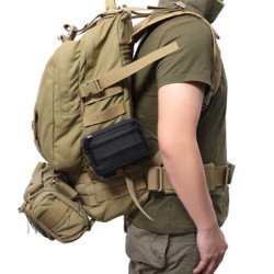 Paquete EDC militar de doble capa para hombre, cinturón táctico Molle,