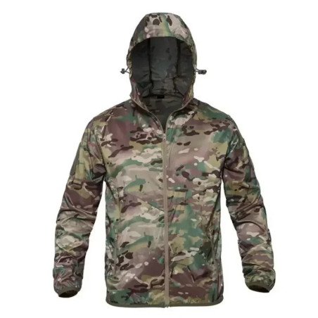 Chaqueta Bomber táctica impermeable para hombre, cazadora Multicam lig