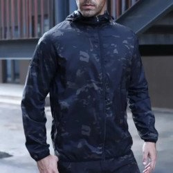 Chaqueta Bomber táctica impermeable para hombre, cazadora Multicam lig
