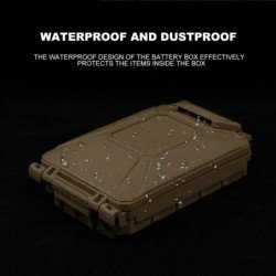 Caja de almacenamiento de batería táctica, chaleco Molle Airsoft, bols