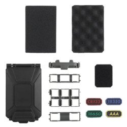 Caja de almacenamiento de batería táctica, chaleco Molle Airsoft, bols
