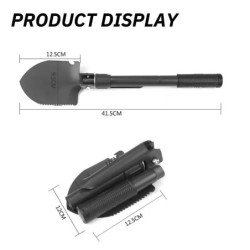 Pala de ingeniero montada en camión portátil plegable, tienda de campa