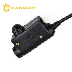 Adaptador PTT Original EARMOR, auriculares tácticos Airsoft KENWOOD, a