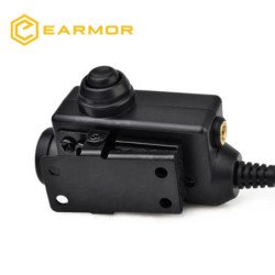 Adaptador PTT Original EARMOR, auriculares tácticos Airsoft KENWOOD, a