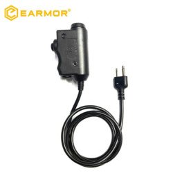 Adaptador PTT Original EARMOR, auriculares tácticos Airsoft KENWOOD, a