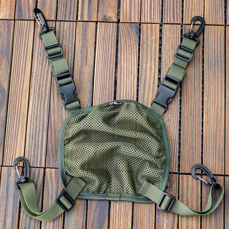Mochila táctica para casco, cubierta de red, almacenamiento Molle mult Mochila táctica para casco, cubierta de red, almacenamiento Molle mult