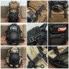 Mochila táctica para casco, cubierta de red, almacenamiento Molle mult