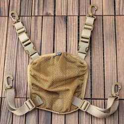 Mochila táctica para casco, cubierta de red, almacenamiento Molle mult