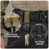 Mosquetón para acampar al aire libre, mochila táctica Molle, gancho pa