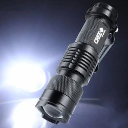 Luz táctica para casco, linterna estroboscópica rápida, Zoom telescópi