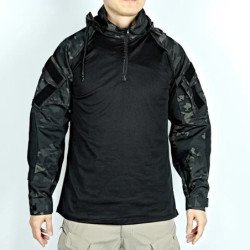 Camisas de combate táctico para hombre, camiseta transpirable de manga