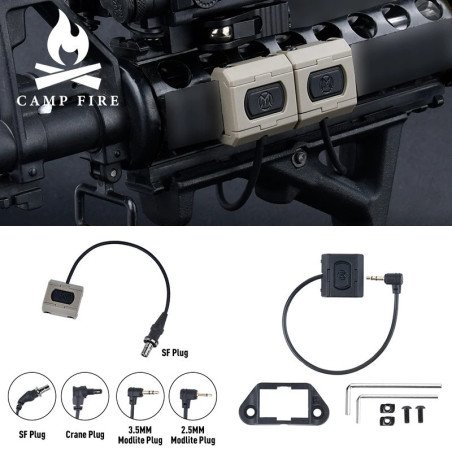 Interruptor de presión remoto ModButton táctico para linterna SF M300