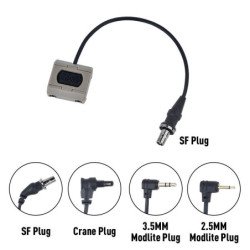 Interruptor de presión remoto ModButton táctico para linterna SF M300