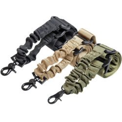 Equipo táctico ajustable para Rifle, eslinga de 1/2 puntos, correa elá