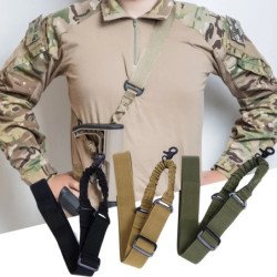 Equipo táctico ajustable para Rifle, eslinga de 1/2 puntos, correa elá