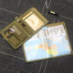 Carpeta táctica para cuaderno al aire libre, carpetas de cubierta de l