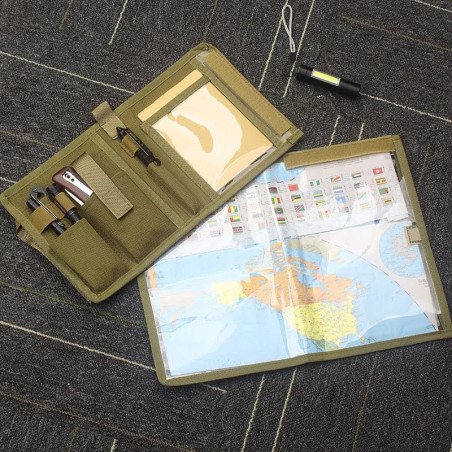 Carpeta táctica para cuaderno al aire libre, carpetas de cubierta de l