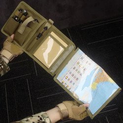 Carpeta táctica para cuaderno al aire libre, carpetas de cubierta de l