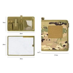 Carpeta táctica para cuaderno al aire libre, carpetas de cubierta de l