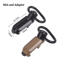 QD RSA GBB eslinga giratoria Mlok KeyMod AR15 AK soporte de alcance 20