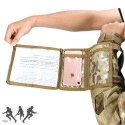 Equipo táctico de Paintball, funda para brazo, mapa de bolsillo, bolsa