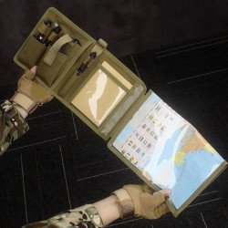 Bolsa de almacenamiento de mapas táctico, bolsa plegable para artículo