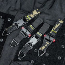 Hebilla de desmontaje rápido triangular multiusos táctica, cinturón de