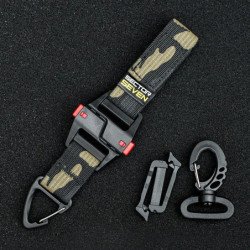 Hebilla de desmontaje rápido triangular multiusos táctica, cinturón de
