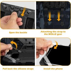 Tablero de navegación plegable MOLLE táctico, chaleco táctico de caza
