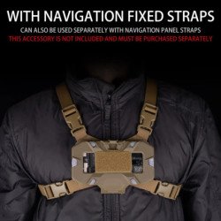 Tablero de navegación plegable MOLLE táctico, chaleco táctico de caza