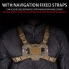 Tablero de navegación plegable MOLLE táctico, chaleco táctico de caza