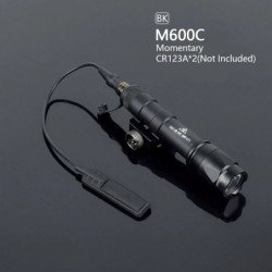 Linterna táctica SF M600 M300 Airsoft potente interruptor Dual AR15 Ri