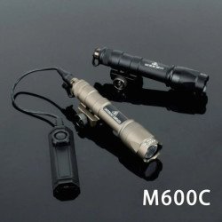Linterna táctica SF M600 M300 Airsoft potente interruptor Dual AR15 Ri
