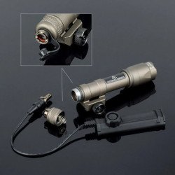 Linterna táctica SF M600 M300 Airsoft potente interruptor Dual AR15 Ri