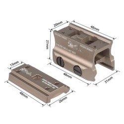 D-DANIEL-DEFENSES monturas de hierro elevador táctico para T01 T02 H01