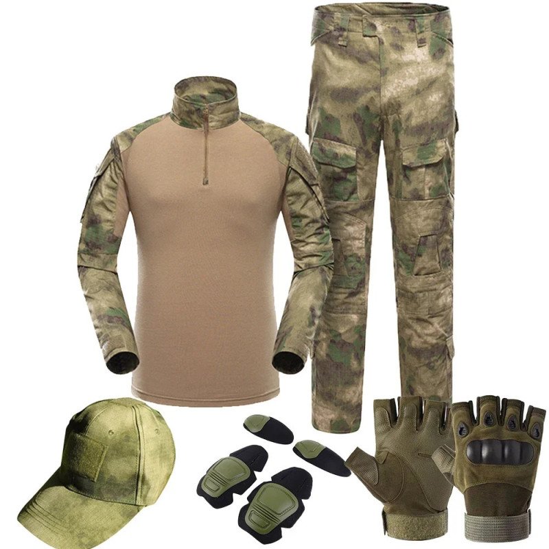 Trajes de uniforme táctico Milit, traje de camuflaje para exteriores,