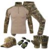 Trajes de uniforme táctico Milit, traje de camuflaje para exteriores,